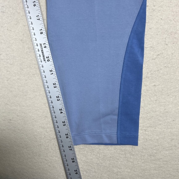 Nike Sportswear Colorblock Leg-A-See Leggings Womens L Blue Neon Green NWT - Picture 7 of 10